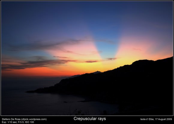 Astrophoto: Crepuscular Rays by Stefano De Rosa