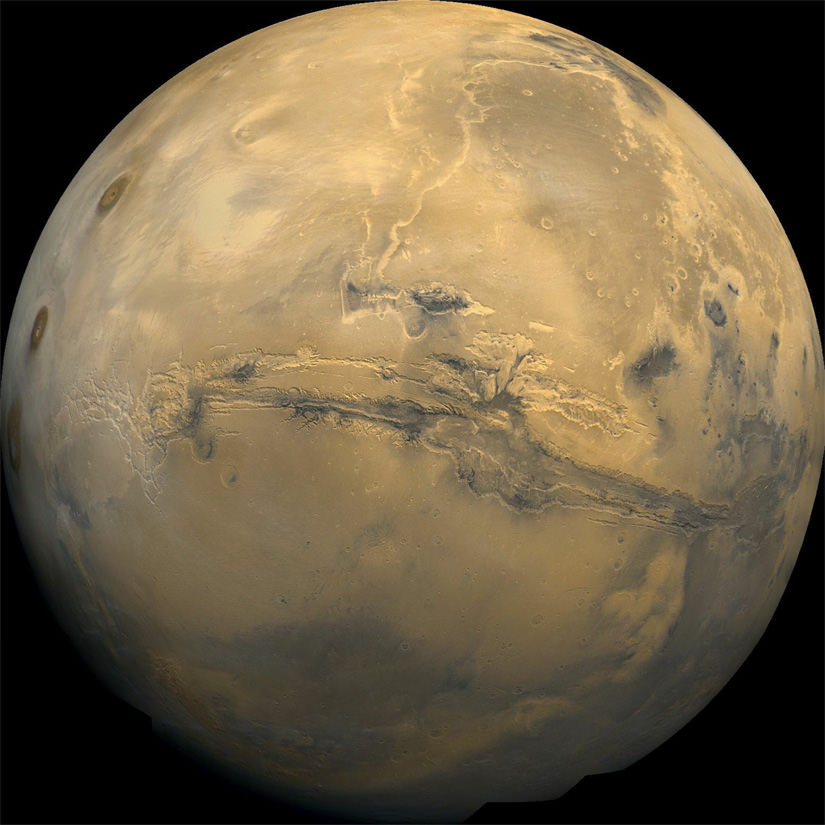 The Planet Mars. Image credit: NASA