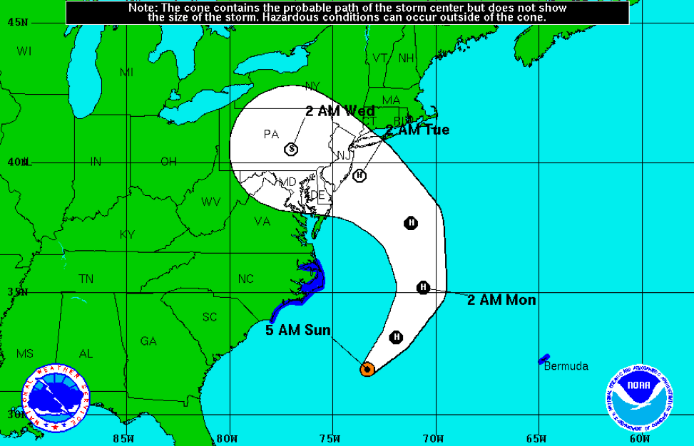 Hurricane Sandy Barreling to Eastern Seaboard Menacing Millions ...