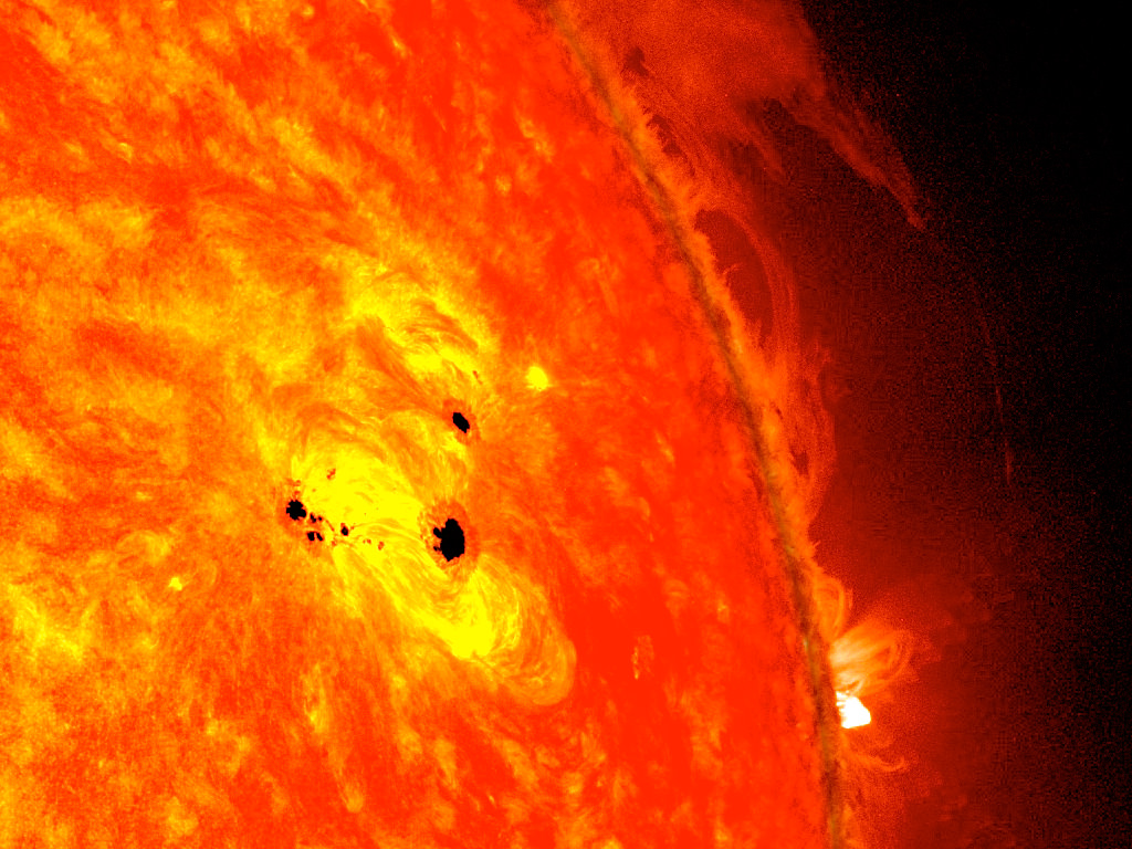 Astrophoto Giant Sunspot Group on the Sun Universe Today