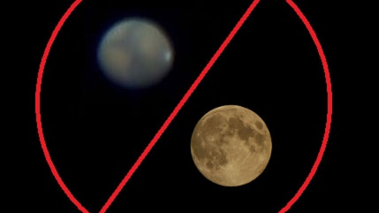 The Cyber Myth That Just Won T Die See Mars As Large As A Full Moon Universe Today