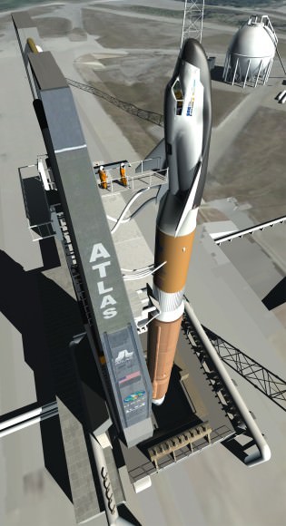 Dream Chaser awaits launch atop United Launch Alliance Atlas V rocket 