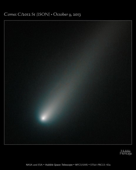 Hubble's Latest View Shows Comet ISON Still Intact, Fairly Average ...