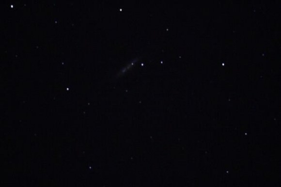 M82 and SN2014J as seen through a 6 inch telescope on January 23, 2014. Credit and copyright: Bill Magee.