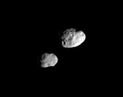 Janus and Epimetheus: Saturn's "dancing moons" (NASA/JPL/SSI)