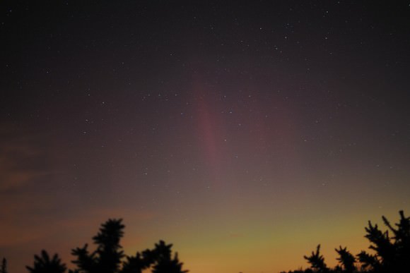 This view of the aurora from Chobham, Surrey  in the UK on Feb. 27, 2014. Credit and copyright: Tom Chitson. 