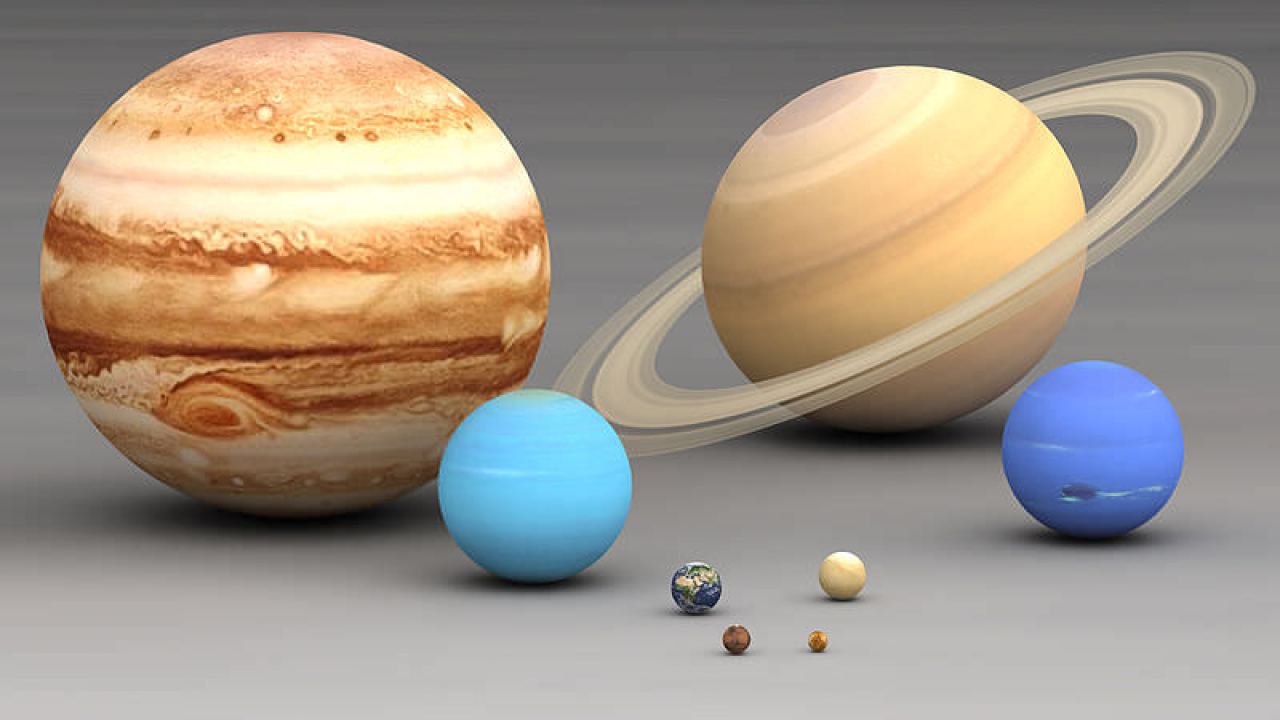 solar system planets sizes