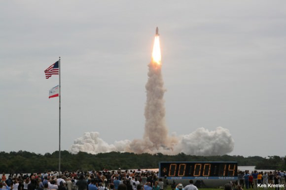 STS-135: Last launch from Launch Complex 39A. NASA’s 135th and final shuttle mission takes flight on July 8, 2011 at 11:29 a.m. from the Kennedy Space Center in Florida bound for the ISS and the high frontier with Chris Ferguson as Space Shuttle Commander. Credit: Ken Kremer/kenkremer.com