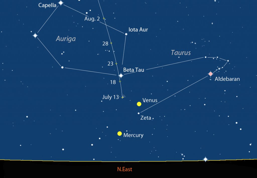 Comet Jacques Is Back! Joins Venus and Mercury at Dawn - Universe Today