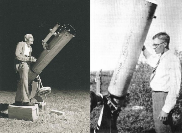 The discoverer of Pluto - Clyde Tombaugh in the 1930s and again with homebuilt telescope in the 1990s that earned him an assignment at Lowell Observatory - discover Planet X. Cremated remains of Clyde are attached to the New Horizons space probe now approaching the dwarf planet Pluto.