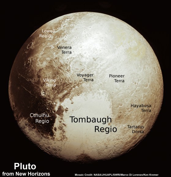 Global Pluto Mosaic From New Hi Res Imagery Reveals Bewildering ...