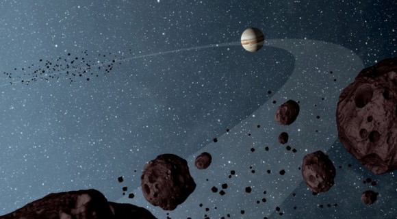 Artit's concept of the Trojan asteroids. By sheer number, small bodies dominate our solar system — and NASA's latest Discovery competition. Credit: NASA artist's concept - See more at: http://spacenews.com/small-bodies-dominate-nasas-latest-discovery-competition/#sthash.pOgot1ye.dpuf