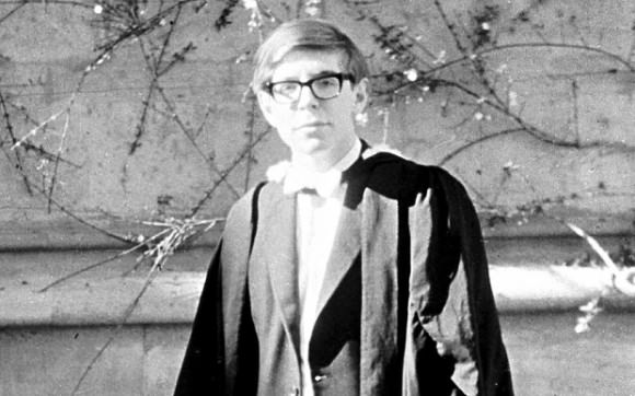 Hawking on graduation day in 1962. Credit: telegraph.co.uk