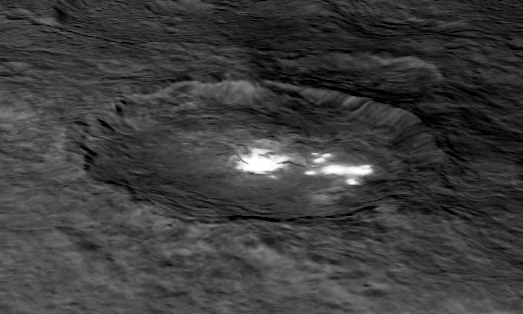 Dawn Spacecraft Unraveling Mysteries Of Ceres Intriguing Bright Spots As Sublimating Salt Water
