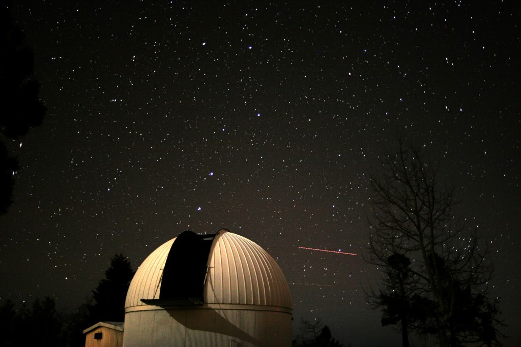 The 60 inch Mt. Lemmon telescope is one of three telescopes used in the Catalina Sky Survey. Image: Catalina Sky Survey, University of Arizona.