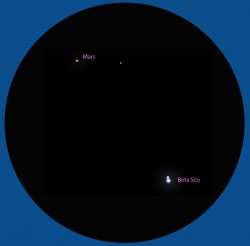 Stunning Conjunction Of Mars And Beta Scorpii This Week - Universe Today