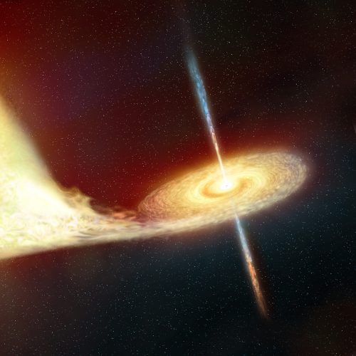 Rapidly Spinning Black Hole is Spitting Out Blobs of Plasma - Universe ...