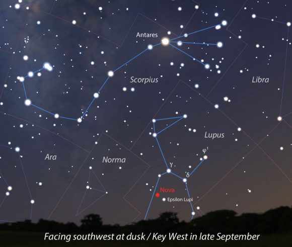 Bright Binocular Nova Discovered in Lupus - Universe Today