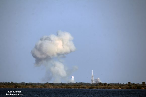 SpaceX Falcon 9 Breathes First Fire At KSC Pad 39A - Successful Static ...