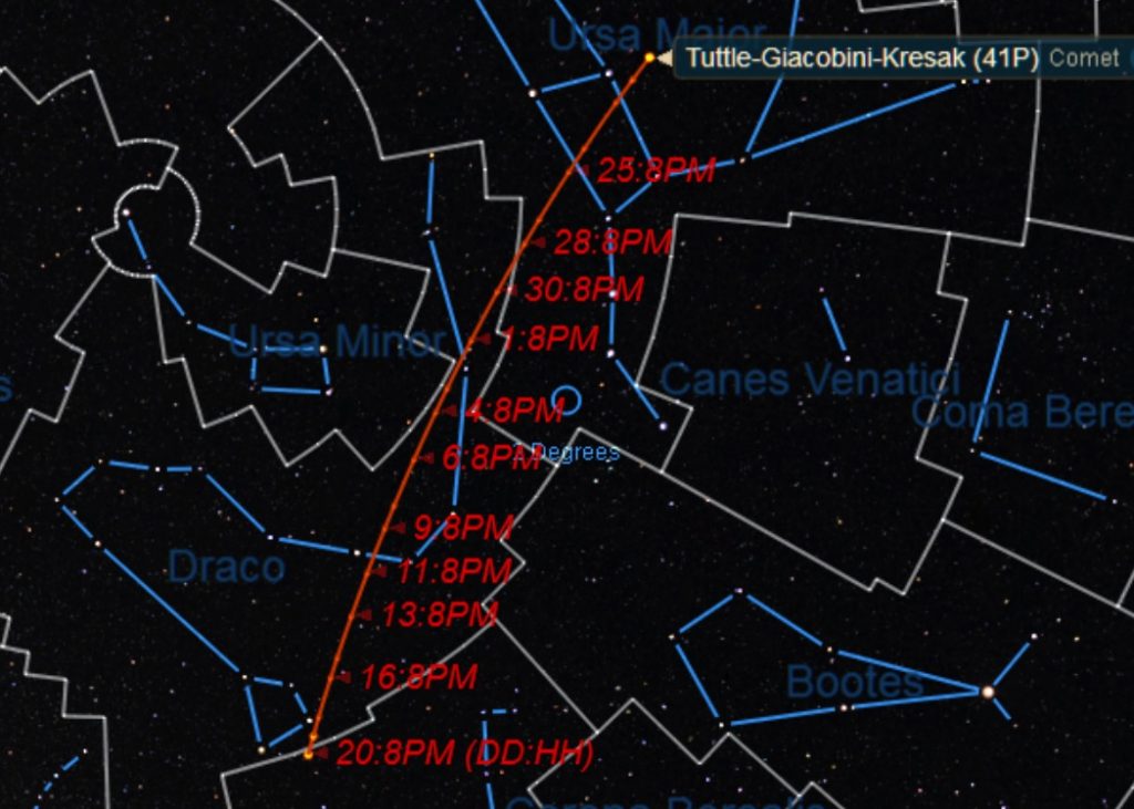 Catch Comet 41P Tuttle-Giacobini-Kresák At Its Best - Universe Today