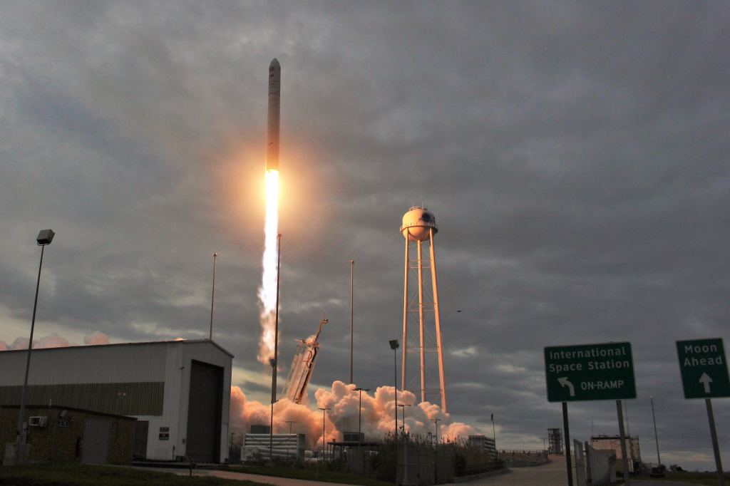 Antares Rocket Blasts Off From Virginia Bound For Space Station With ...