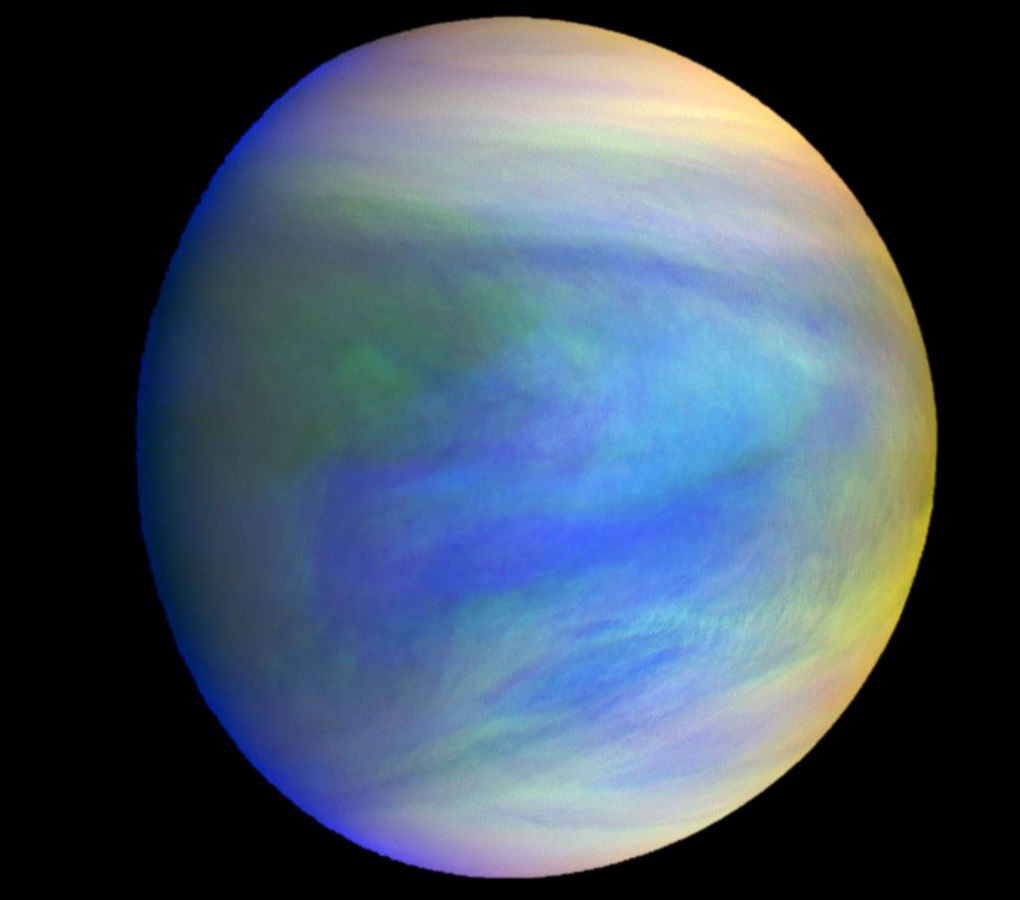 A composite image of the planet Venus as seen by the Japanese probe Akatsuki. Orbiters get a lot more work done than landers, which have to contend with Venus' deadly surface conditions. Credit: JAXA/Institute of Space and Astronautical Science
