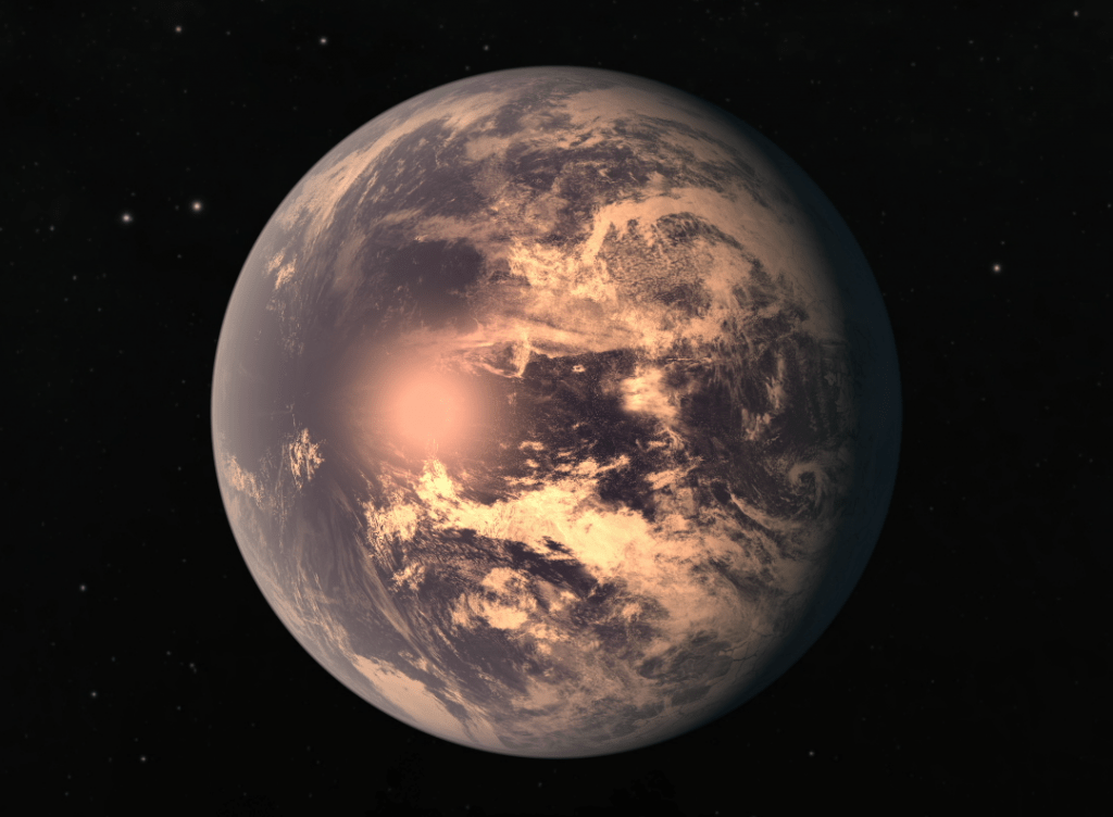 Artist's impression of TRAPPIST-1e, a rocky exoplanet similar in size to Earth. Credit: NASA/JPL-Caltech