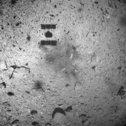 Hayabusa2 Left a Dark Spot Where it Touched Down on Ryugu. Engineers ...