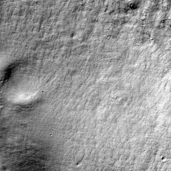 Rock Almost Rolled Into This Crater on the Moon... Almost - Universe Today