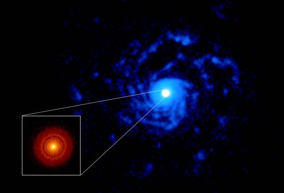 Newly forming star has spiral arms like a tiny galaxy - Universe Today