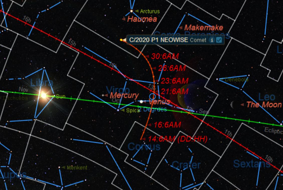 Comet P1 NEOWISE Makes a Brief Late October Appearance - Universe Today