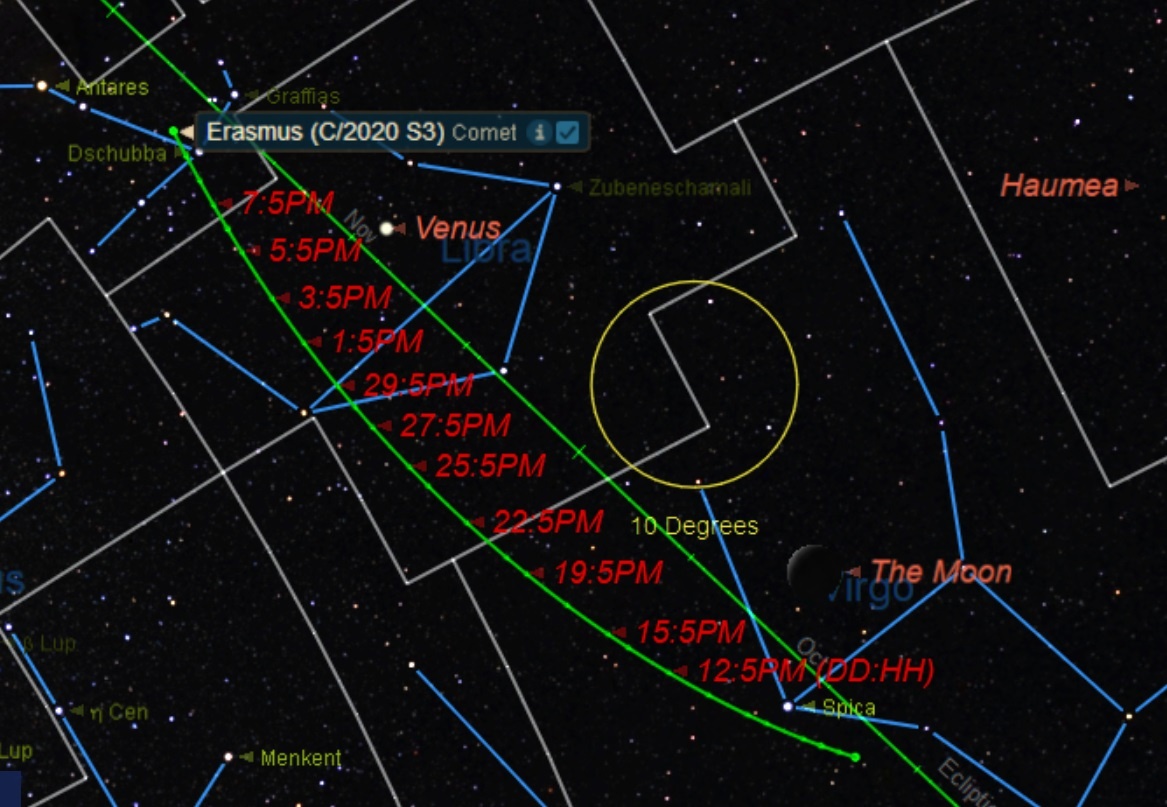 Enter Comet S3 Erasmus: A Bright Comet For November - Universe Today