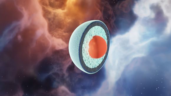 Illustration of a quark core in a neutron star. Credit: Jyrki Hokkanen, CSC - IT Center for Science