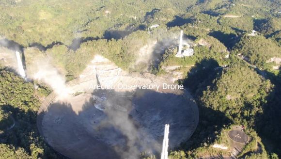 Now You Can Watch Actual Video Of Arecibo Collapsing ... If You Dare ...