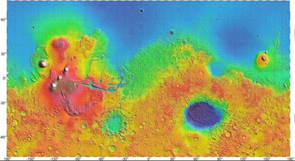 You Can See the Spot Where Lava Broke Through the Wall of a Martian ...