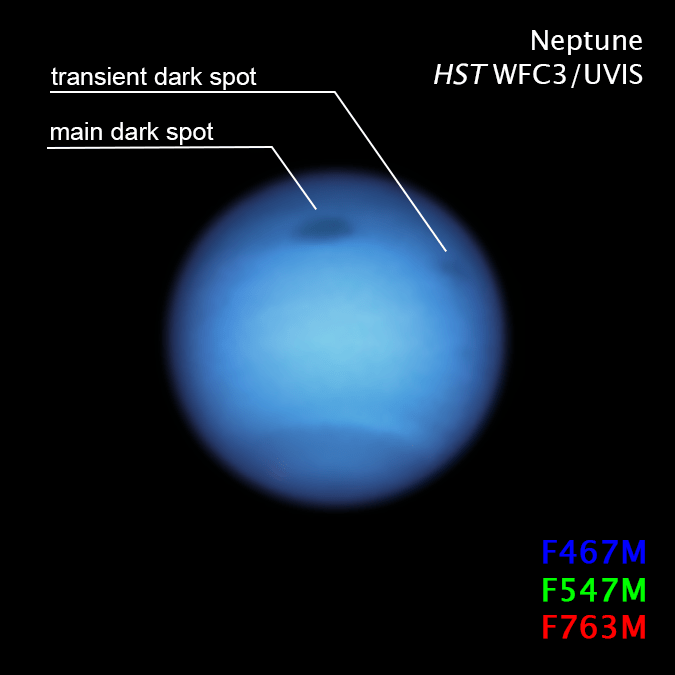 Hubble Releases a New Image of Neptune, Revealing a Rapidly Shifting