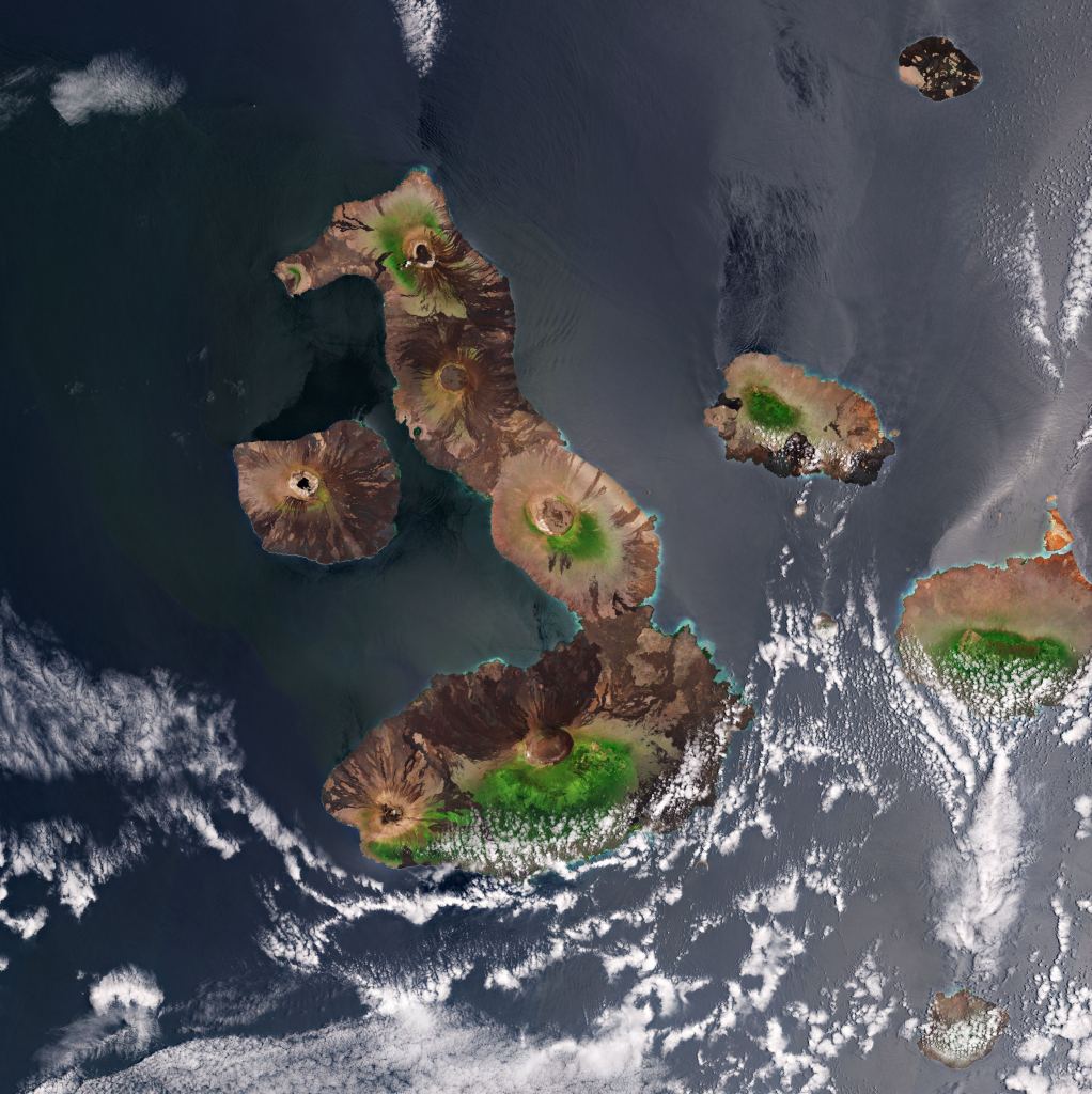 The Galápagos Islands From Space - News Dojo Space