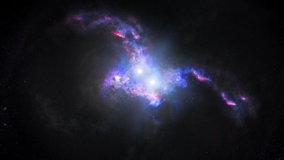 Astronomers See A Rare Double Quasar In A Pair Of Merging Galaxies Universe Today 4697