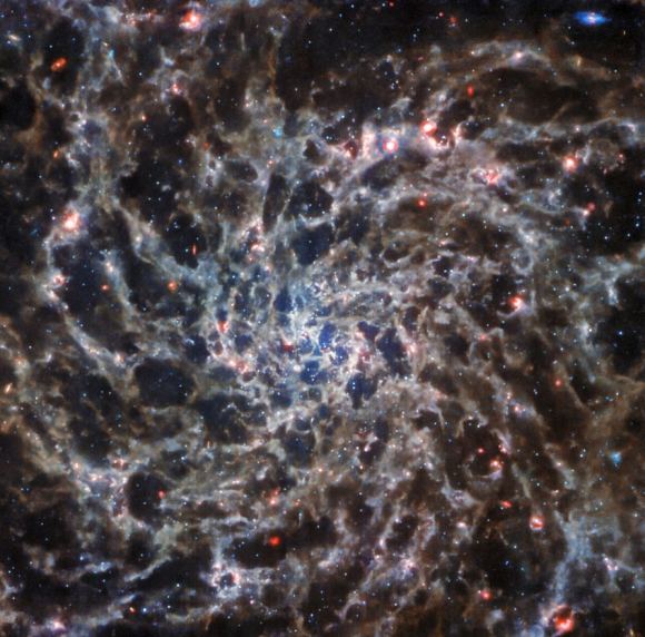 Another Ghostly Spiral Galaxy Revealed by JWST - Universe Today