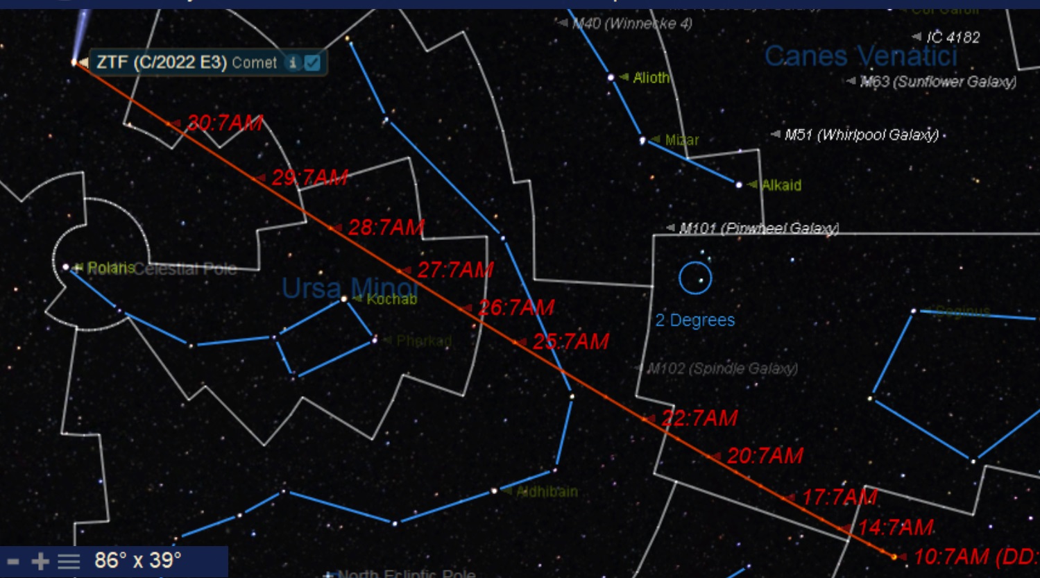 Comet E3 ZTF Brightens as the First Good Comet of 2023 - Universe Today