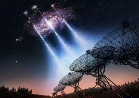 Three Fast Radio Bursts Punched Right Through A Nearby Galaxy Universe Today