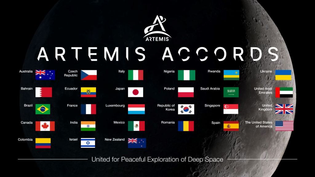 Artemis Accords Adds 25th, 26th, and 27th Signatory Countries