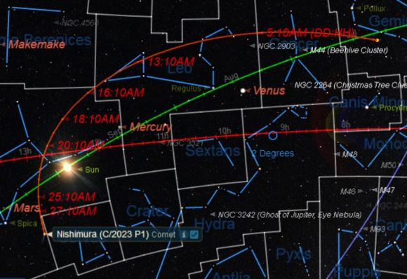 Comet P1 Nishimura Could Be Bright Over the Next Few Weeks - Universe Today