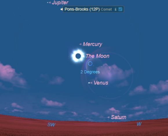 The Comet vs. the Eclipse: 12P/Pons-Brooks Heads Towards Perihelion in ...