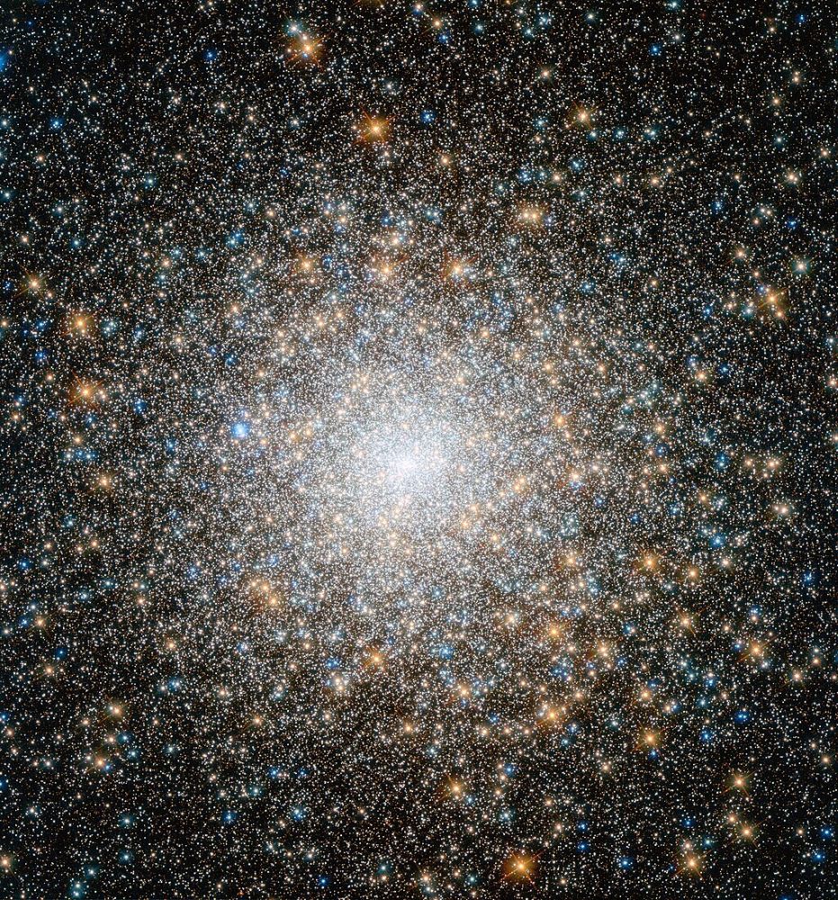 The M15 Globular Cluster (aka. Great Hercules Cluster). Astronomers suspect the existence of one or more intermediate-mass black holes at its heart. Credit: NASA/ESA/HST