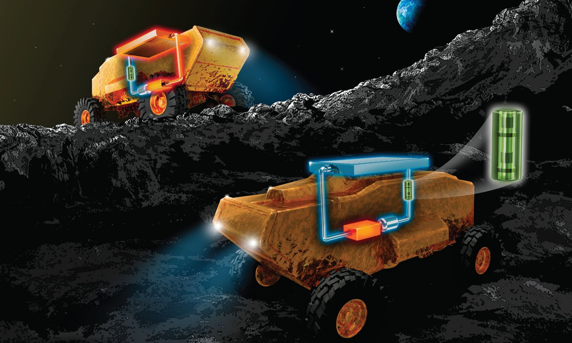 Heat-Switch Device Boosts Lunar Rover Longevity in Harsh Moon Climate.