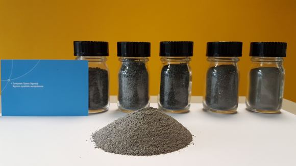 Researchers at ESA's astronaut centre have identified a lunar dust substitute comprised of volcanic powder from eruptions from the nearby Eifel volcanic region around 45 million years ago. This is used at the new Luna facility and is known as EAC-1.  Credit: ESA