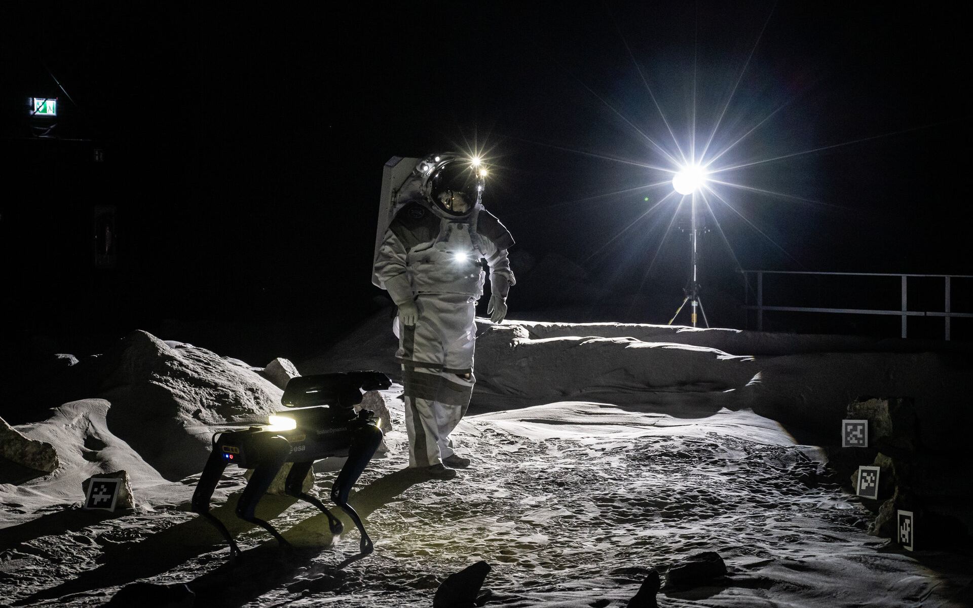 ESA's LUNA facility allows future lunar astronauts to train in simulated Moon conditions here on Earth. Courtesy ESA.