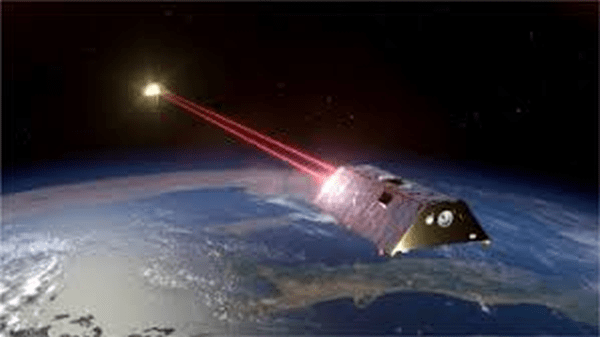 A grainy yet illustrative image of how the MaQuls mission would work. MaQuls would investigate the gravitational field of Mars and study static and dynamic processes on and under the surface. MaQuls would measure Mars's gravitational field with the highest precision yet. Image Credit: Worner et al. 2023.