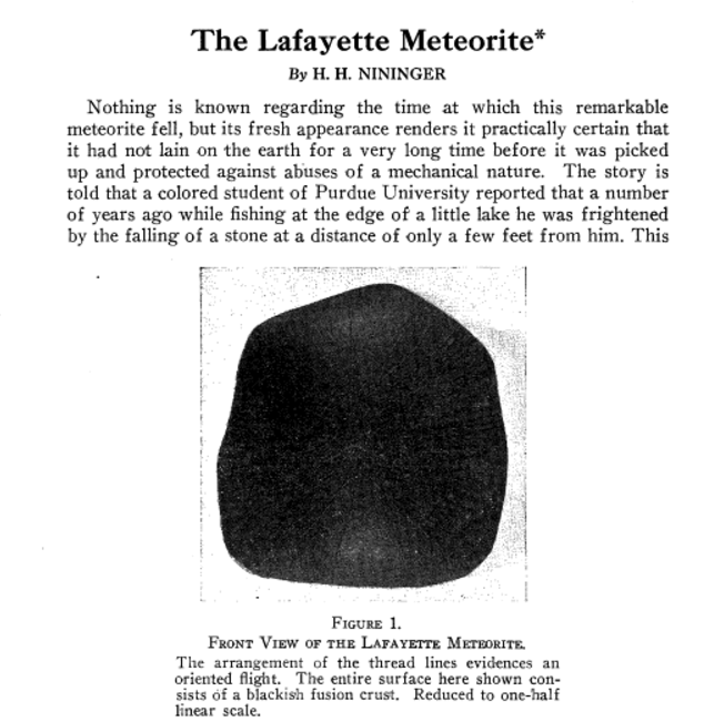 This image shows a page from an article published in Popular Astronomy in 1935. Image Credit: Popular Astronomy.